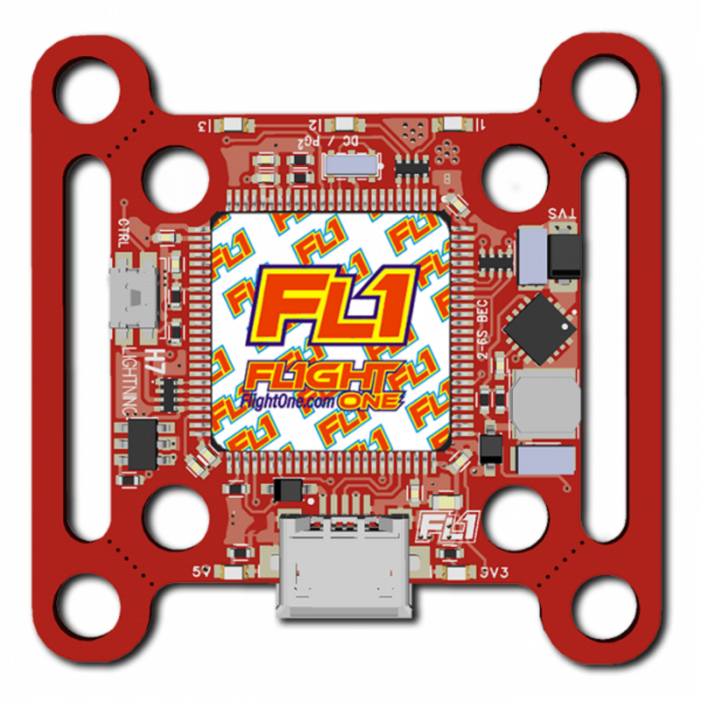 FlightOne Lightning H7 500mhz Flight Controller – Solder Only