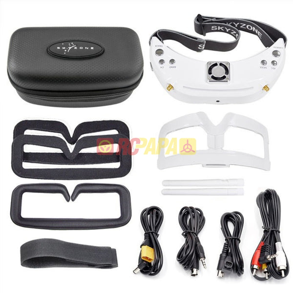 skyzone 3d fpv goggles Skyzone SKY03 3D 5.8G 48CH FPV Goggle (White) – RC Papa