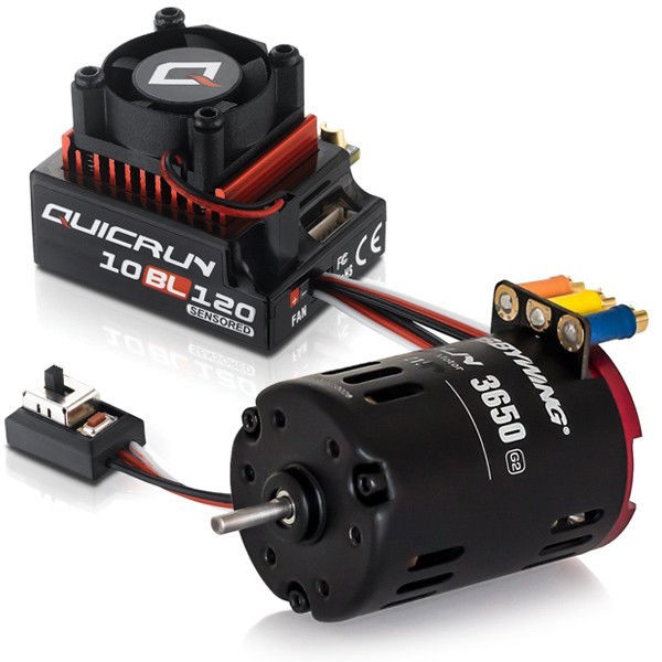 Hobbywing Quicrun 10BL120A 3650 G2 Brushless Sensored Motor ESC