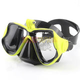 Half Face Snorkeling Mask for Surface Scuba Diving with GoPro Mount (Yellow) - RC Papa