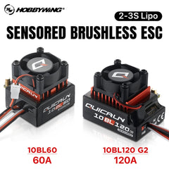 Hobbywing Quicrun 120A/60A Brushless Sensored ESC (10BL120 G2/ 10BL60)