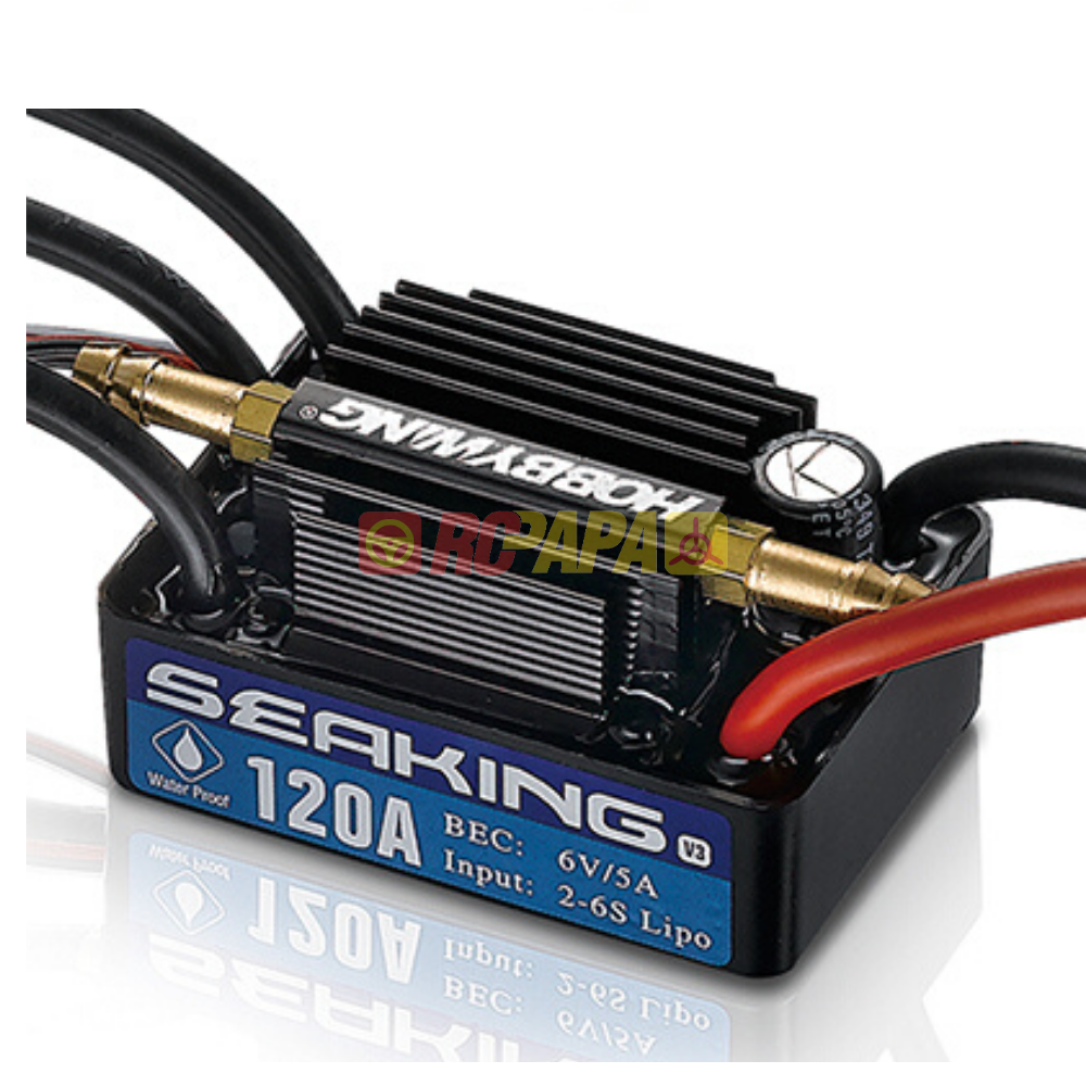 Hobbywing Seaking 120A V3 Waterproof ESC for R/C Boat - RC Papa