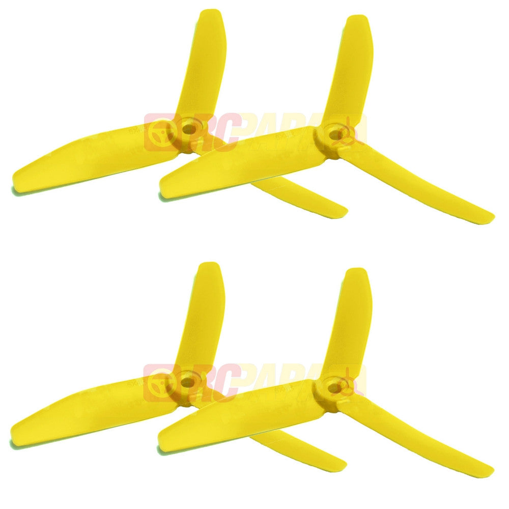 DAL 5" 5045 Tri-Blade v2 Propeller (Yellow) - RC Papa