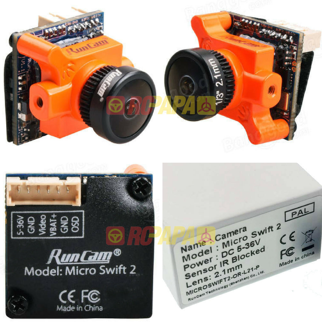 RunCam Micro Swift 2 FPV Camera (2.1mm/2.3mm Lens) - RC Papa