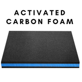 Double Layer Activated Carbon Filter Foam Pad for Aquarium 2pc Pack