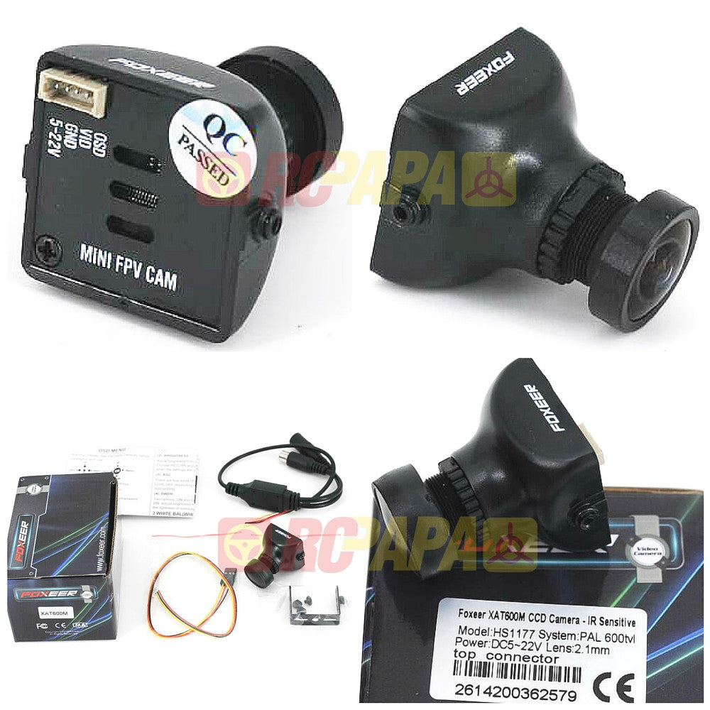 Foxeer XAT600M 600TVL DC5-22V HS1177 Type Super HAD CCD Camera - RC Papa