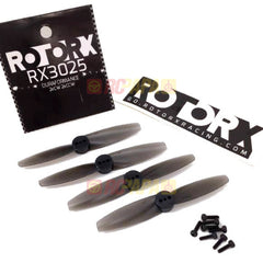 RotorX RX3025 T-Style Propellers for RX1105 Motor (Black) - RC Papa