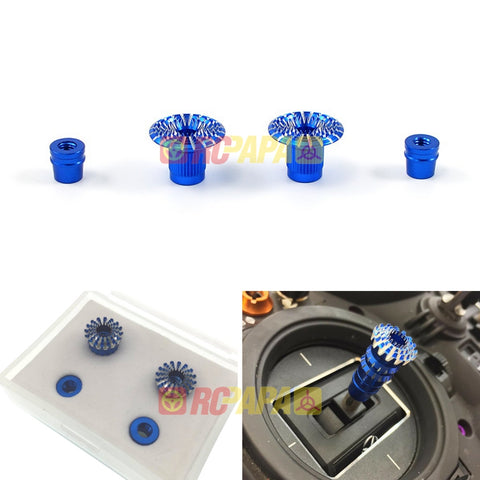 FrSky CNC Aluminum M4 4mm Gimbal Stick Ends Anti-skid Cap Transmitter Stick FrSky CNC Aluminum M4 4mm Gimbal Stick Ends Anti-skid Cap Transmitter Stick
