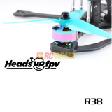 HQProp HeadsUp Racing Prop R38 Blue Poly Carbonate Propellers - RC Papa