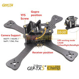 GEPRC GEP-TX5 Chimp 210mm Carbon Fiber FPV Racing Quadcopter Frame Kit - RC Papa