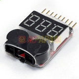 AOK Lipo Battery Voltage Tester Low Voltage Alarm 1S-8S - RC Papa