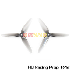 HQProp Racing Prop R42 Light Grey Poly Carbonate Propellers - RC Papa