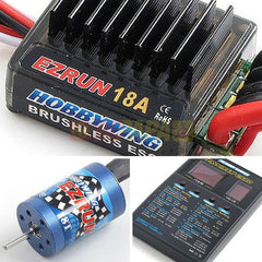 Hobbywing EZRUN 18A 2030 Brushless Combo for 1/16 1/18 RC - RC Papa