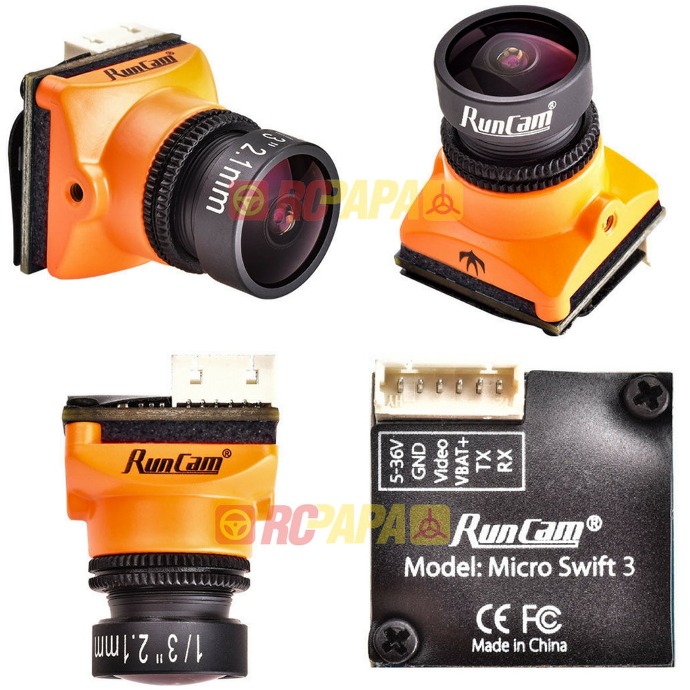 RunCam Micro Swift 3 FPV Camera (2.1mm Lens, IR-Blocked) - RC Papa
