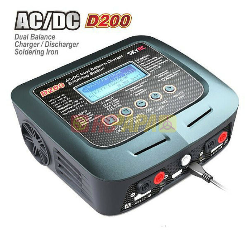 SkyRC D200 Dual Balance Charger with Soldering Set – RC Papa